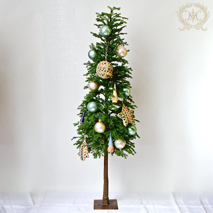 フォレストスリムクリスマスツリーL 130cm｜クリスマス雑貨の通販 ハルモニア web store（旧マテリ）