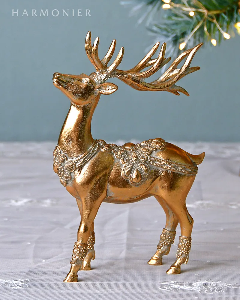 サンタクロースフィギュアレッド/ゴールドベル45cm|クリスマス サンタクロースフィギュアレッド/ゴールドベル45cm|クリスマス