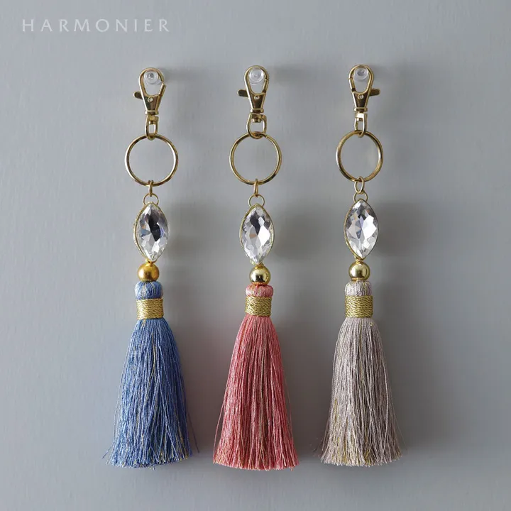 BOUCHERON タッセル付きキーホルダー 本革 キーホルダー タッセル付きキーチャーム / Helena - ヘレナ