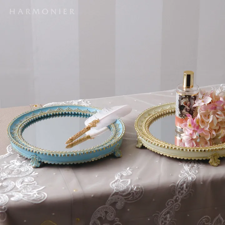 【新品】harmoner 鏡 エレガントミラートレイ/ブルー｜クリスマス雑貨の通販