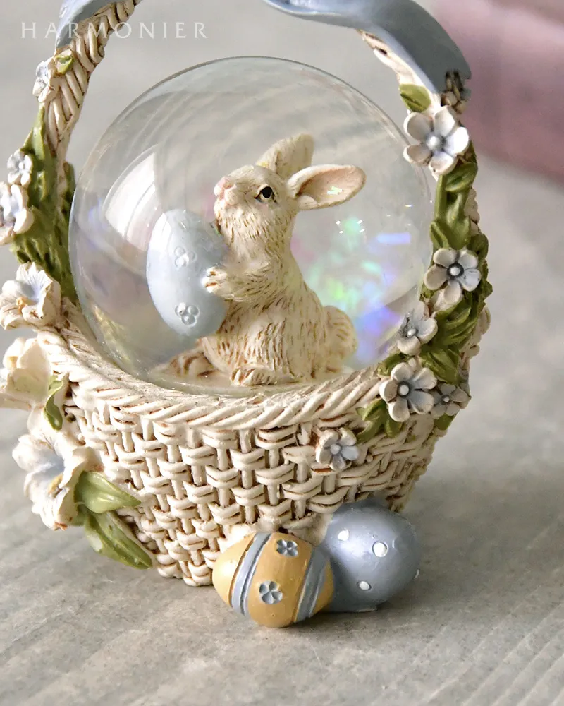 ラビットミニスノードーム（ピンク/ブルー）｜クリスマス雑貨の通販