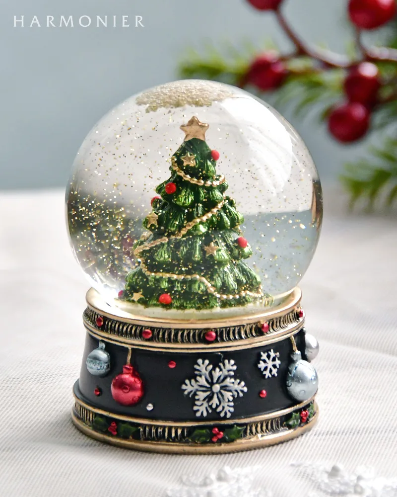 スモールスノードーム/ツリーオーナメントベース｜クリスマス雑貨の
