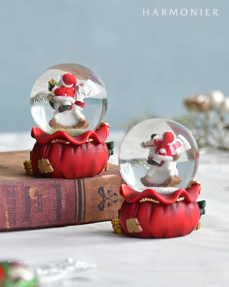 クリスマス スノードーム サンタ セール】10E10 クリスマス スノードーム サンタ くま オブジェ