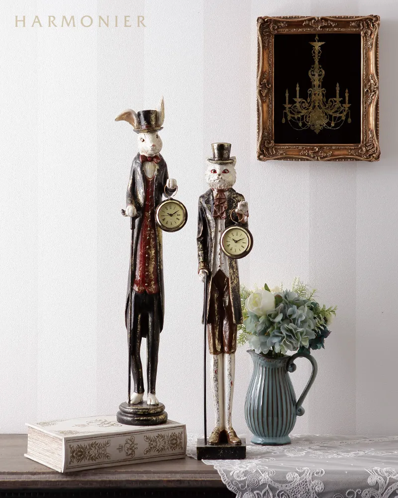 フルールフラワーベースハンドル/ブルーグレー｜輸入雑貨の通販