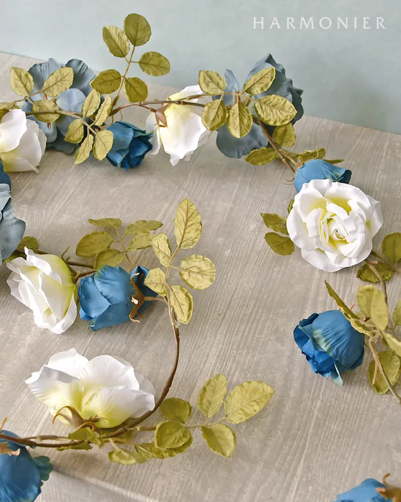 トリアノンローズガーランド/ブルー1.8m｜輸入雑貨の通販 | 輸入雑貨