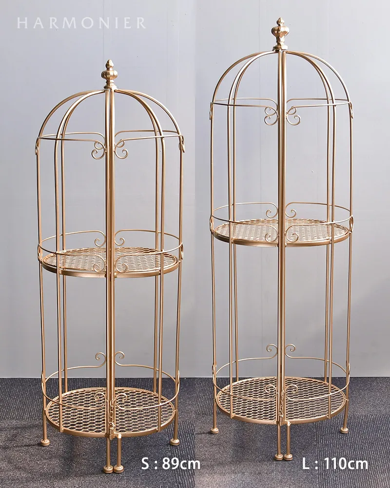 サロンバードシェルフ S ゴールド 鳥かご 開閉式 125-231-001 サロンバードシェルフ S ゴールド 鳥かご 開閉式 125-231-001