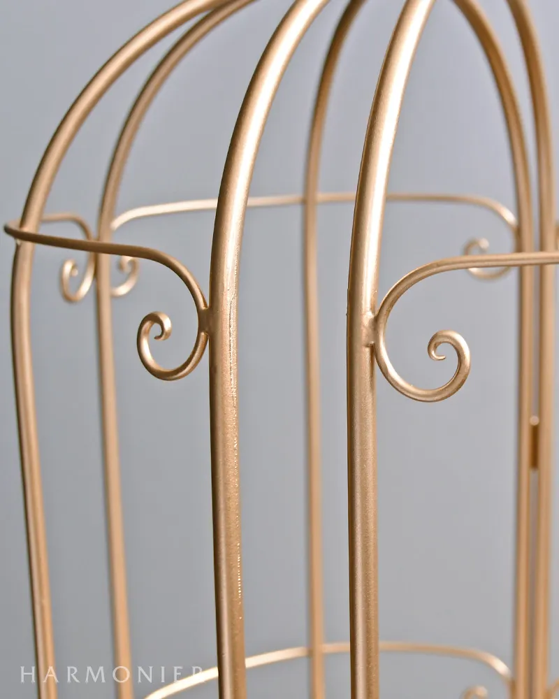 円形シェルフ アルミ バードケージSシャンパンゴールド