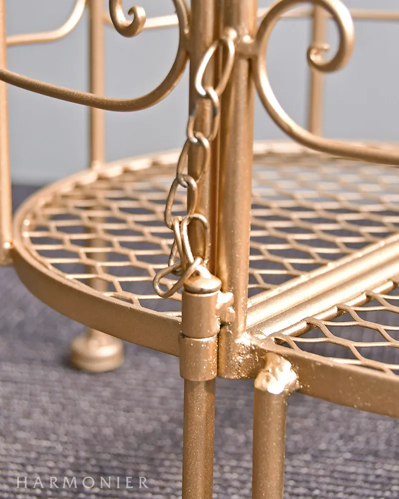 サロンバードシェルフ S ゴールド 鳥かご 開閉式 125-231-001