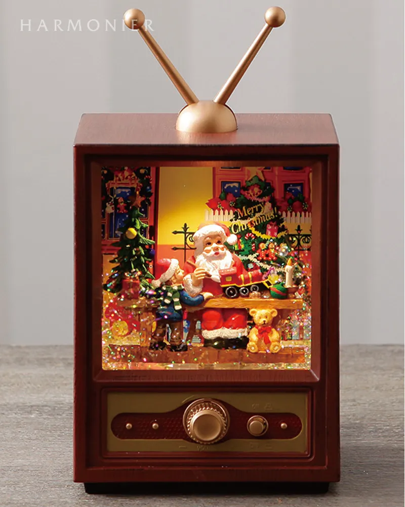 リキッドLEDオルゴールテレビ｜クリスマス雑貨の通販
