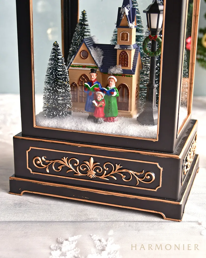 LEDランタンオルゴール コーラスファミリー クリスマス 125-257 LEDランタンコーラスファミリー｜クリスマス雑貨の通販 ハルモニア web