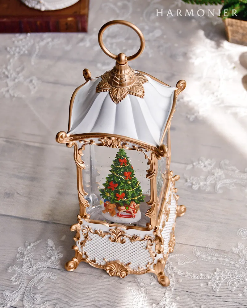 リキッドLEDオルゴール ホワイトランタンツリー125-258 リキッドLEDホワイトランタンツリー｜クリスマス雑貨の通販