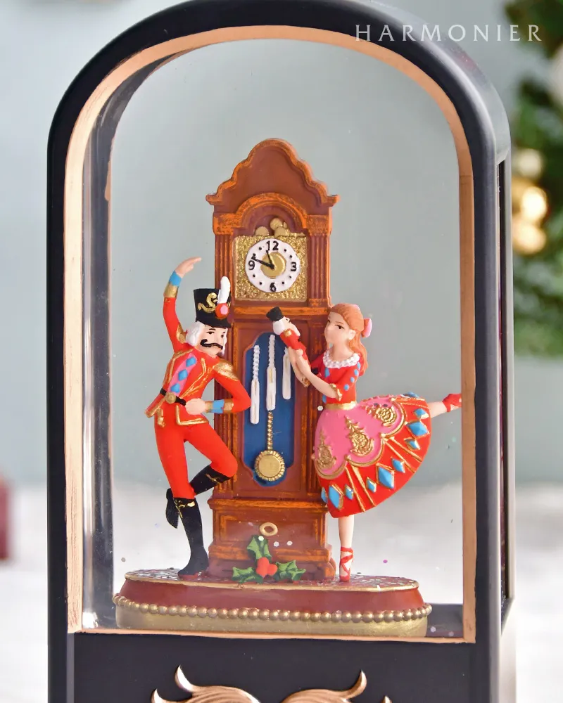 リキッドLEDブラックランタンナッツクラッカー｜クリスマス雑貨の通販