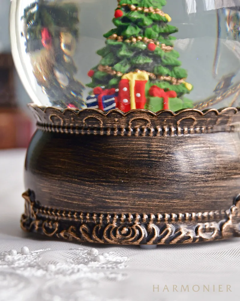 ハルモニア ツリーインドームライト リキッドLEDスノードーム/クリスマスツリー※電池・USB仕様