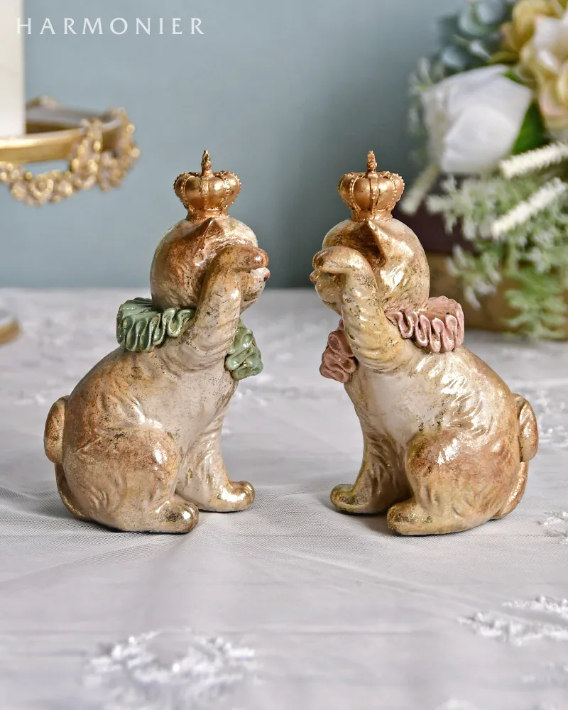 バロックウェルカム＆ラッキーキャット（ピンク/グリーン