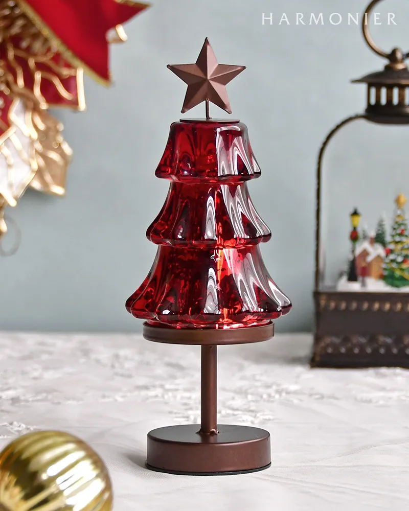 新品 HARMONIER ハルモニア LEDライト ツリー インテリア 置物 アクリルLEDライトツリーオブジェ38cm｜クリスマス雑貨の通販