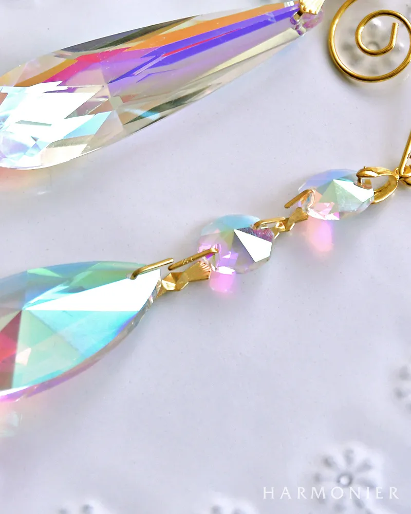 ガラスドロップオーナメント/クリア2コセット｜クリスマス雑貨の通販