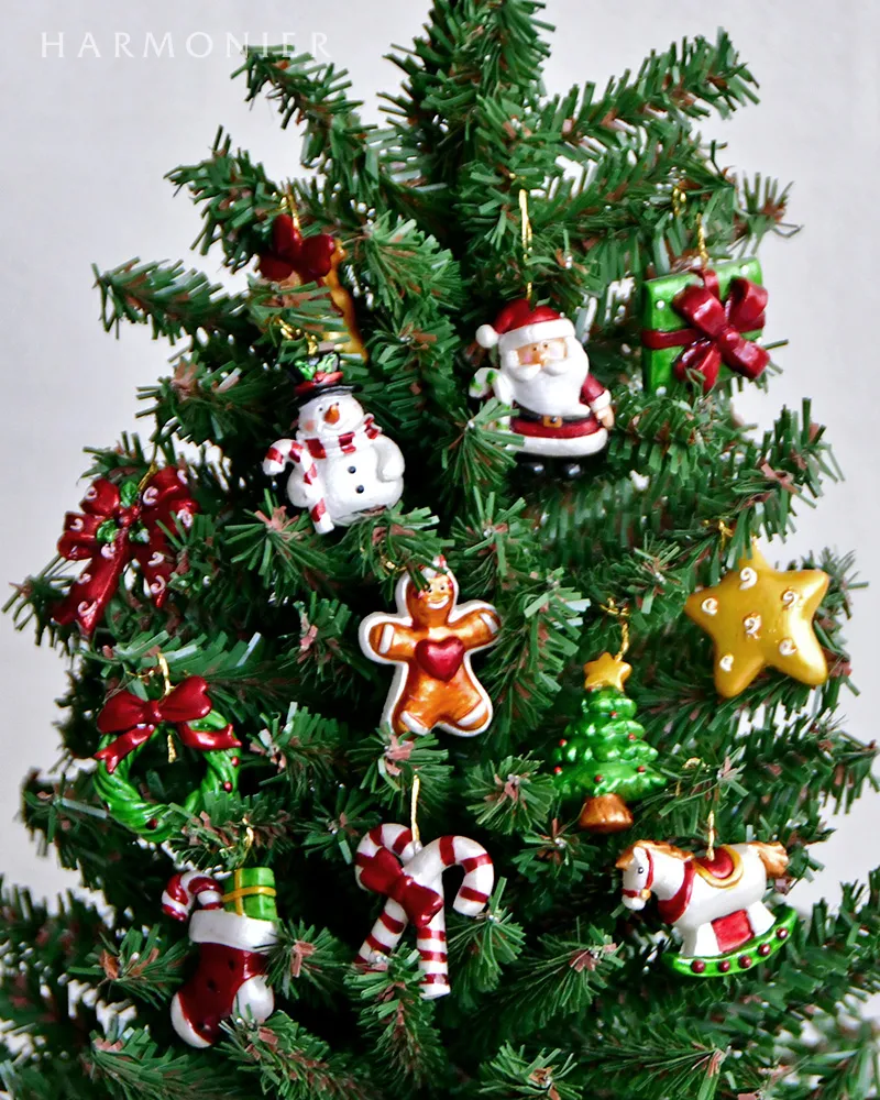 ミニオーナメントセット/メタリックモチーフ12コ入り｜クリスマス雑貨