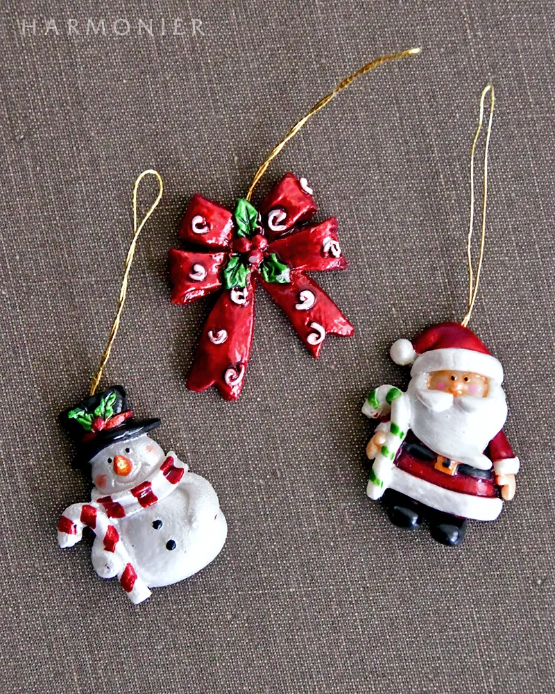 ミニオーナメントセット/メタリックモチーフ12コ入り｜クリスマス雑貨