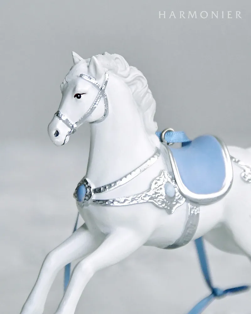 ウインターブルーロッキングホースオーナメント|クリスマス雑貨の通販 ウインターブルーロッキングホースオーナメント|クリスマス雑貨の通販