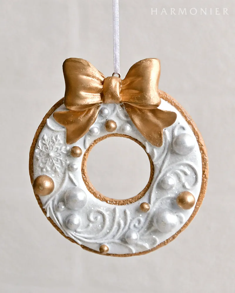 ジンジャーブレッドオーナメント/スター＆リース2コセット｜クリスマス