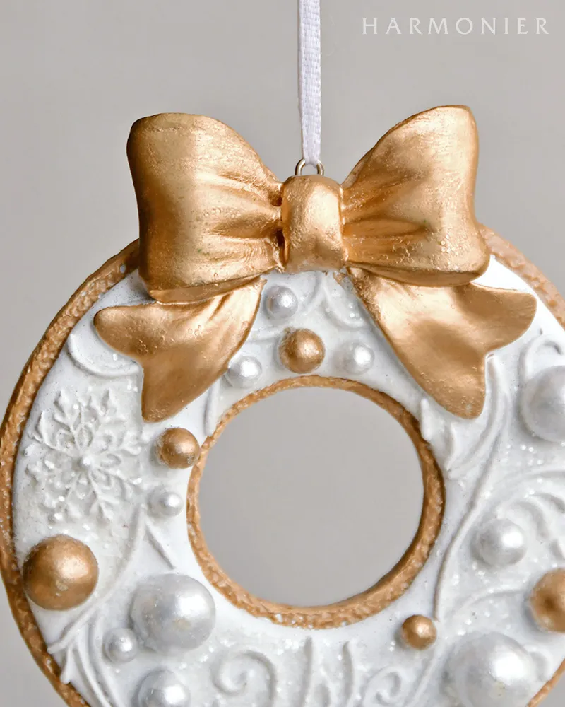 ジンジャーブレッドオーナメント/スター＆リース2コセット｜クリスマス