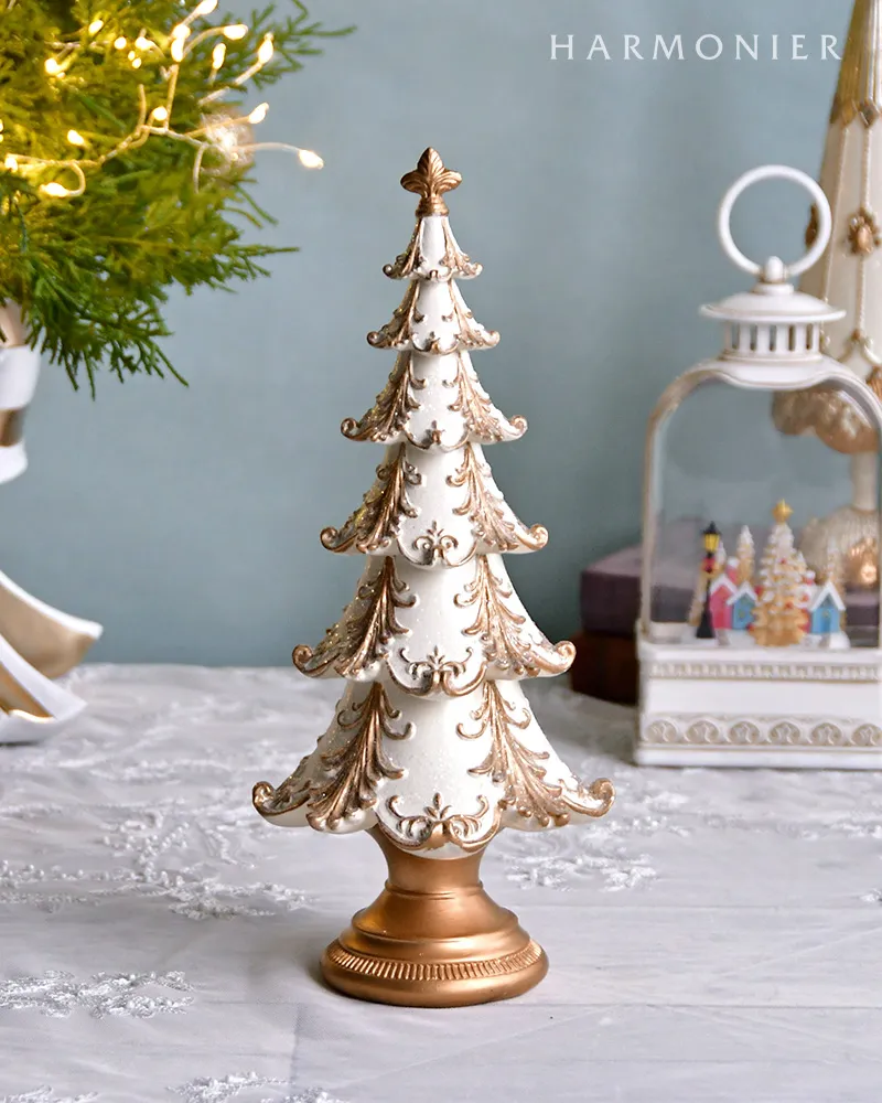 ヴィンテージホワイトツリーオブジェ30cm｜クリスマス雑貨の通販