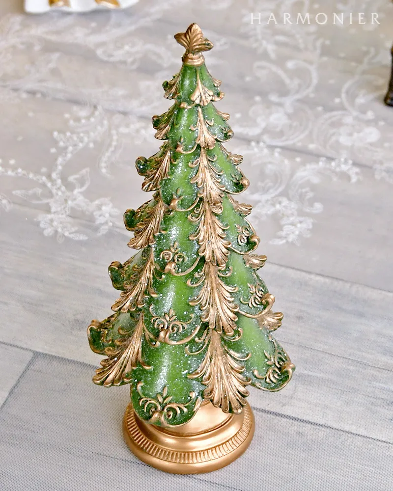 ヴィンテージグリーンツリーオブジェ30cm｜クリスマス雑貨の通販