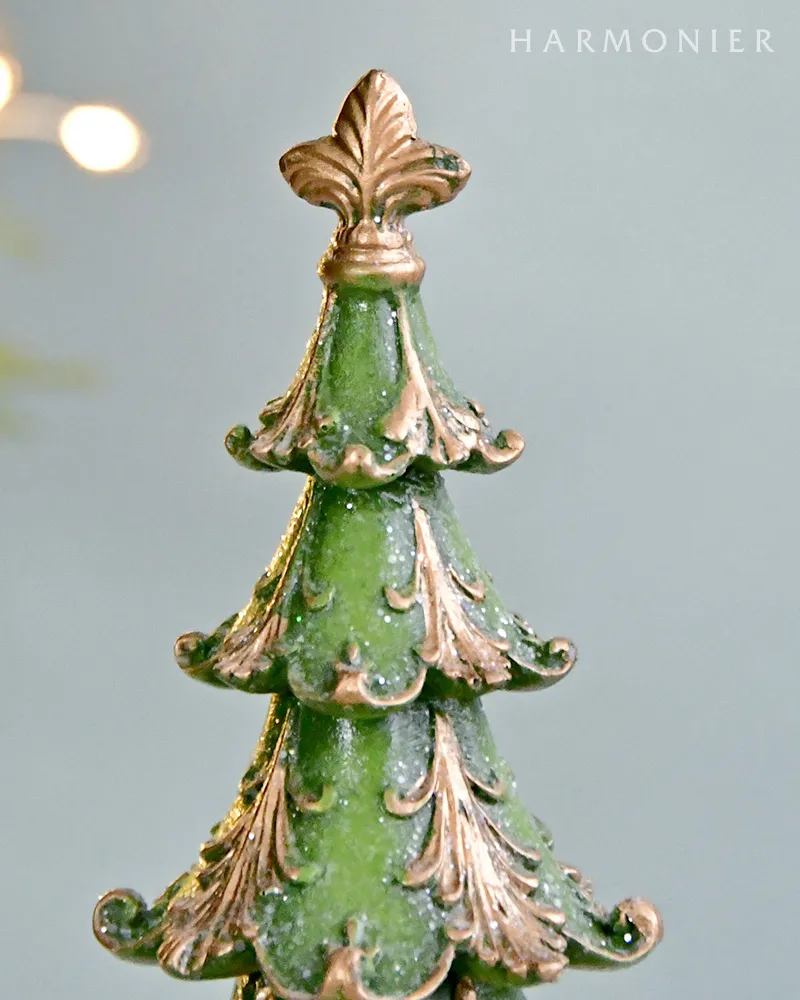 ヴィンテージグリーンツリーオブジェ30cm｜クリスマス雑貨の通販