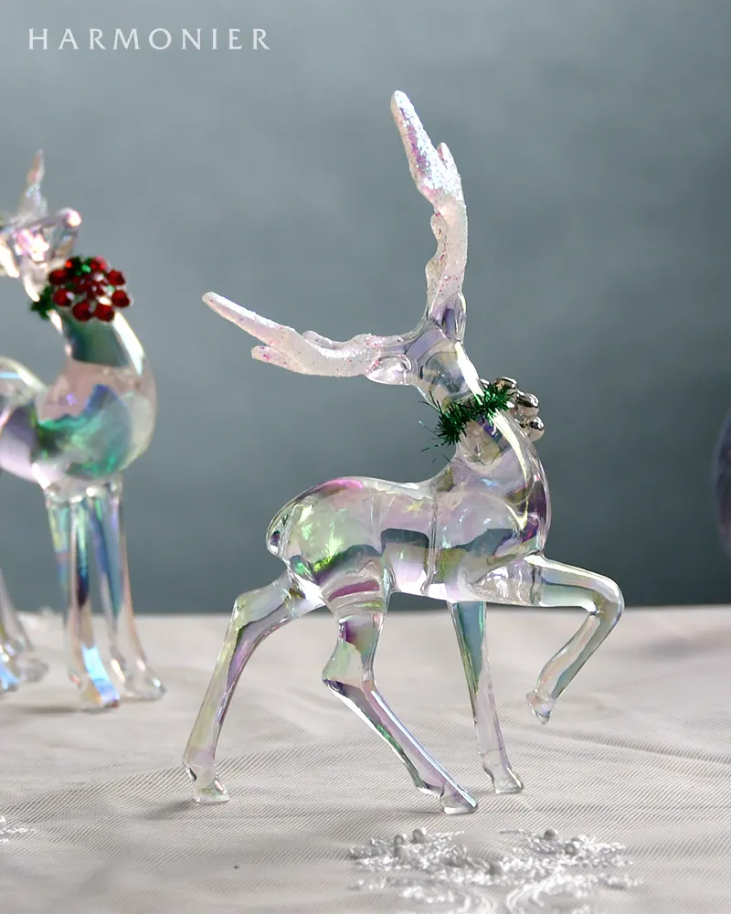 アクリルトナカイオブジェセット/レッドビジュー｜クリスマス雑貨の