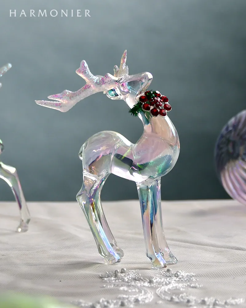 アクリルトナカイオブジェセット/レッドビジュー｜クリスマス雑貨の