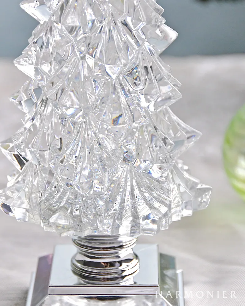 リキッドLEDクリスタルツリー/グリーンライト32cm｜クリスマス雑貨の