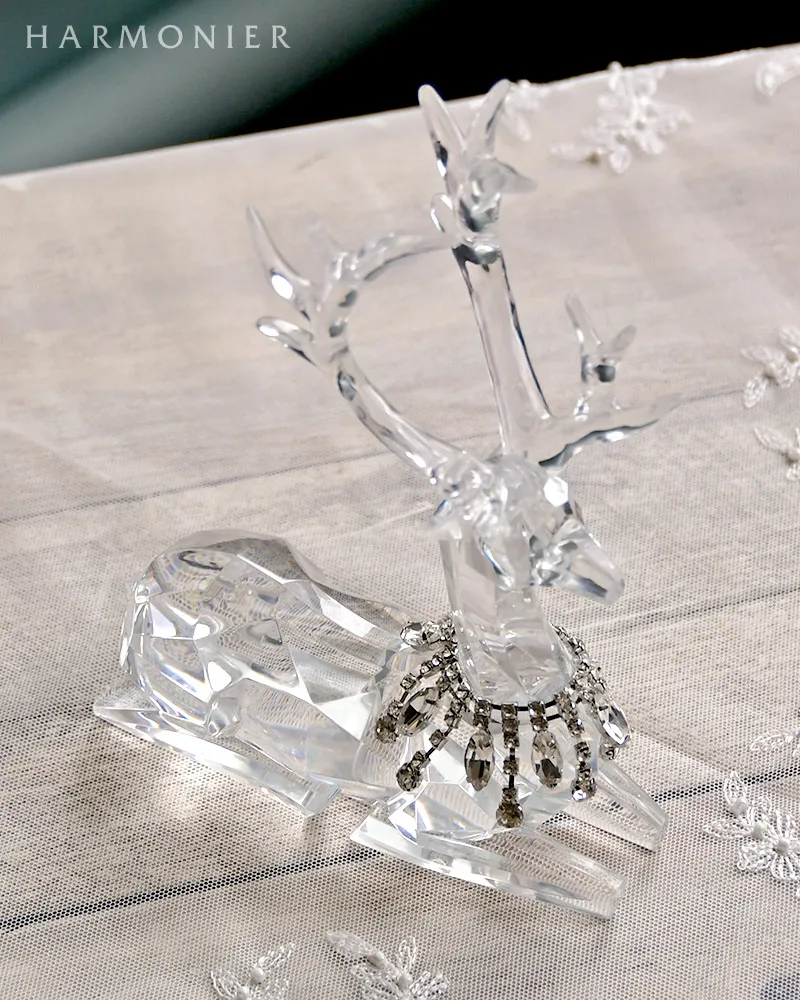 アクリルトナカイオブジェ/ジュエルネックレス（スタンディング