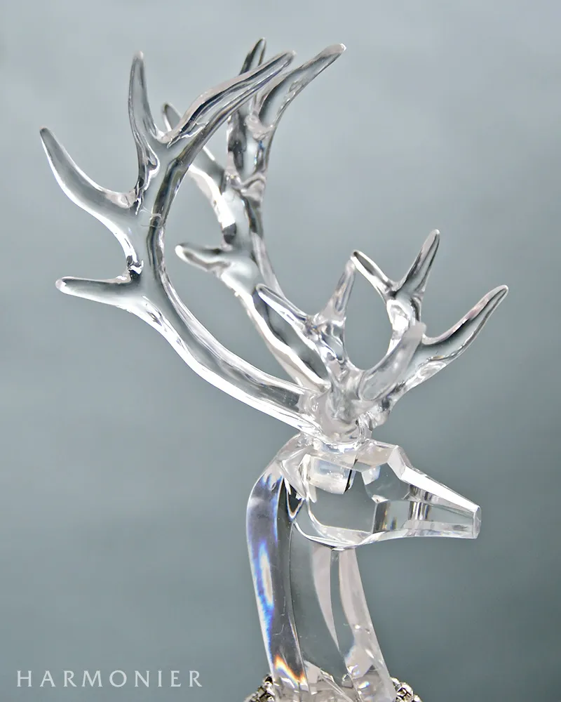 アクリルトナカイオブジェ/ジュエルネックレス（スタンディング