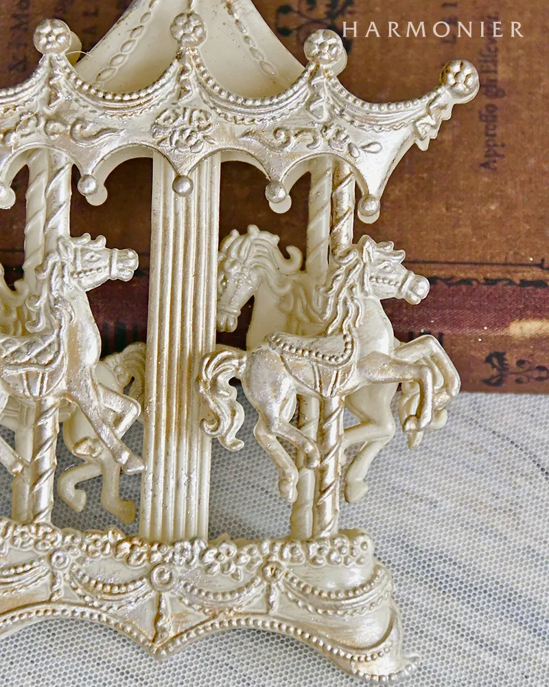  オーナメント 2014 カルーセル＆ツリー 2点セット 現状品 アンティークホワイトカルーセルオーナメント｜クリスマス雑貨の通販