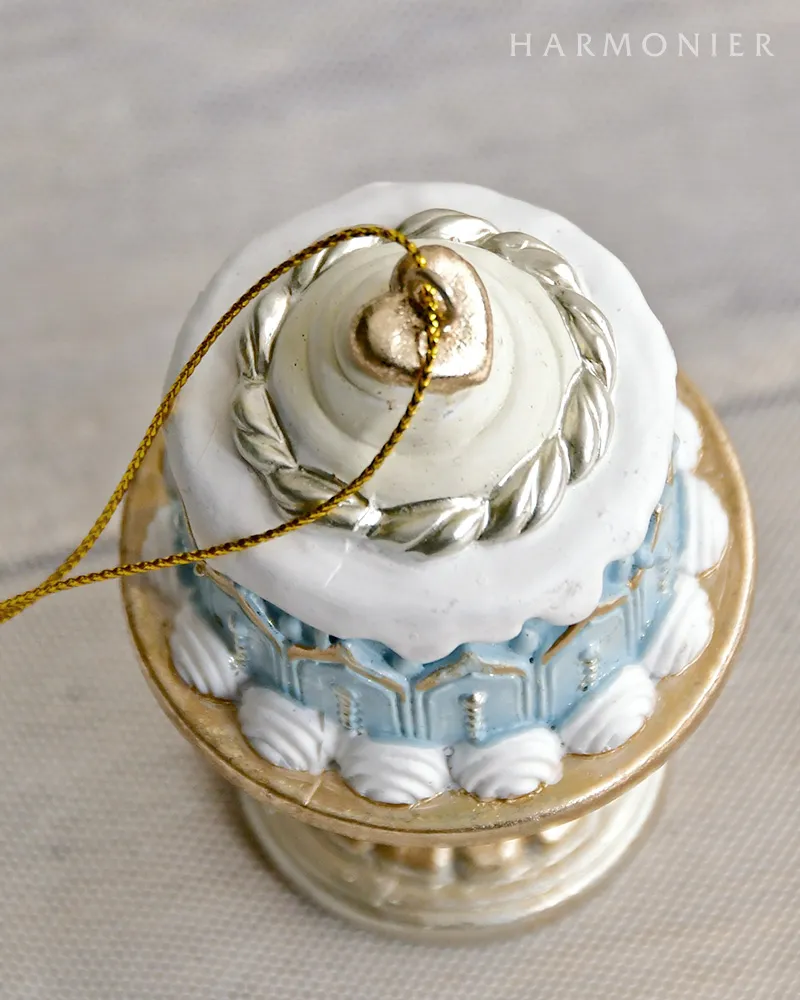 ケーキスタンドオーナメント/ブルー（1段/2段）｜クリスマス雑貨の通販