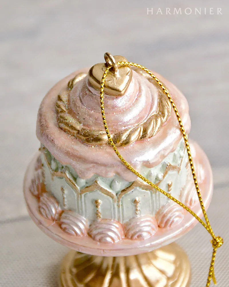 ケーキスタンドオーナメント/パステル（1段/2段）｜クリスマス雑貨の