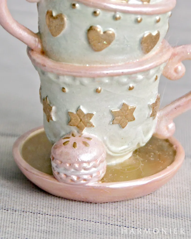 アリスパステルティーカップオブジェ｜クリスマス雑貨の通販