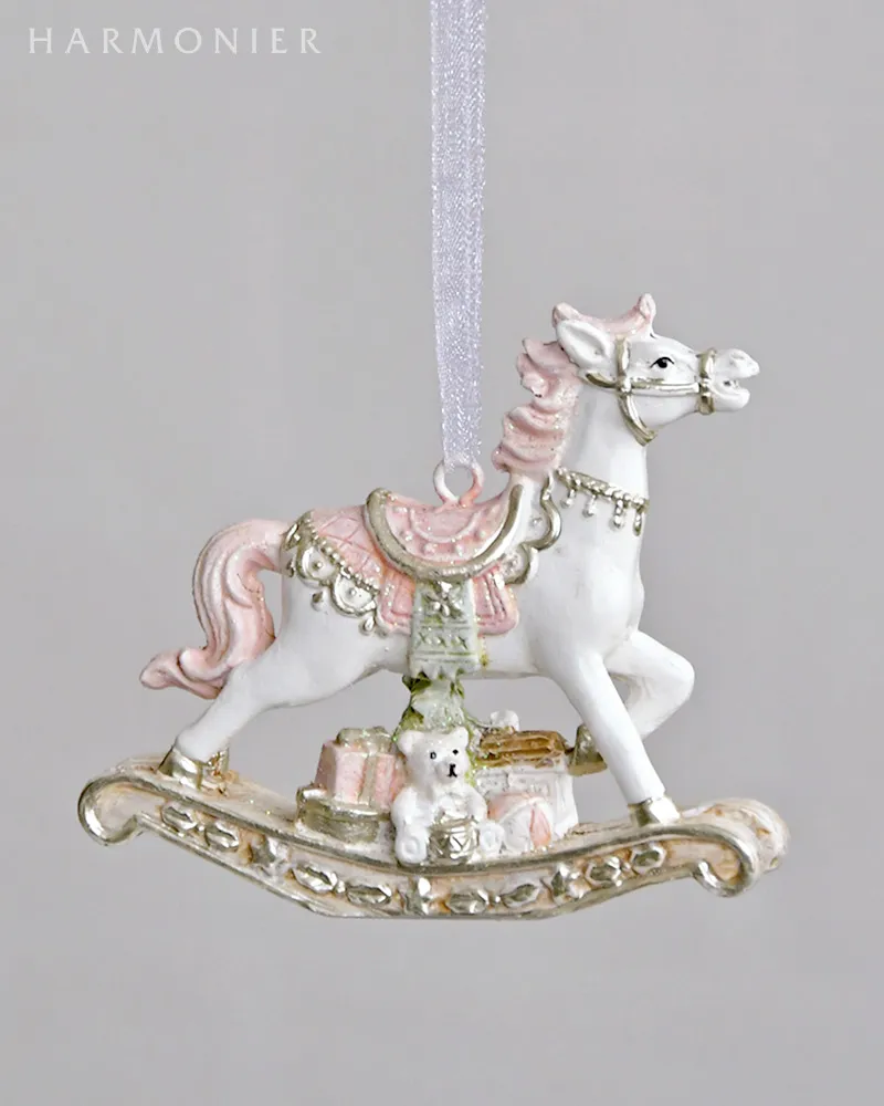 パステルミニロッキングホースオーナメント（ブルー/ピンク