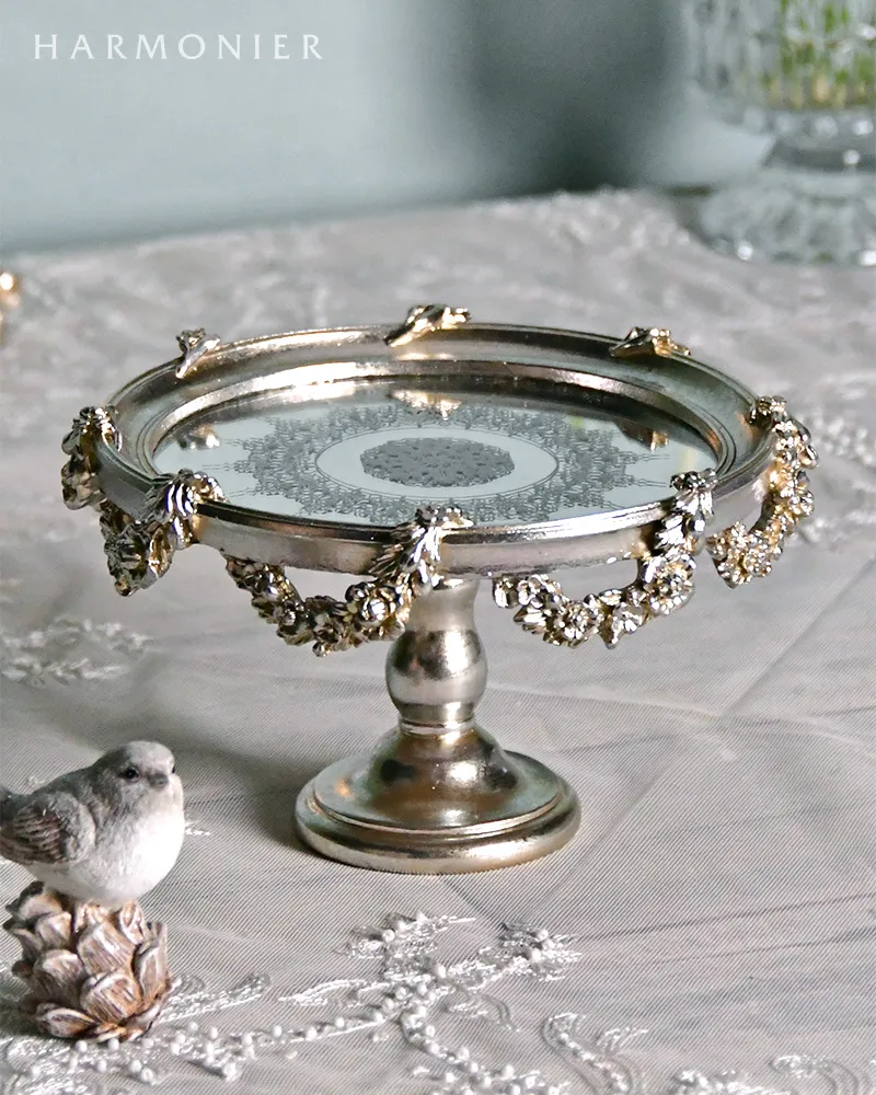 イギリス 矢車草のハンドプリント アンティーク ランプシェード