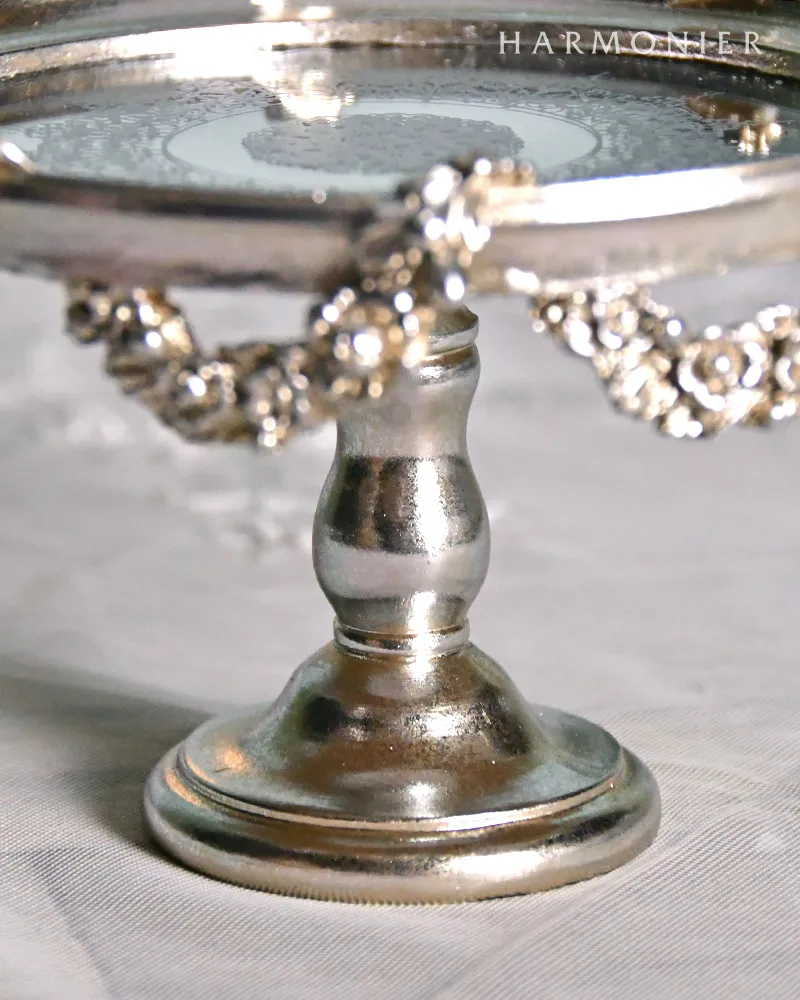 フラワーガーランドミラートレイ/シャンパン｜クリスマス雑貨の通販