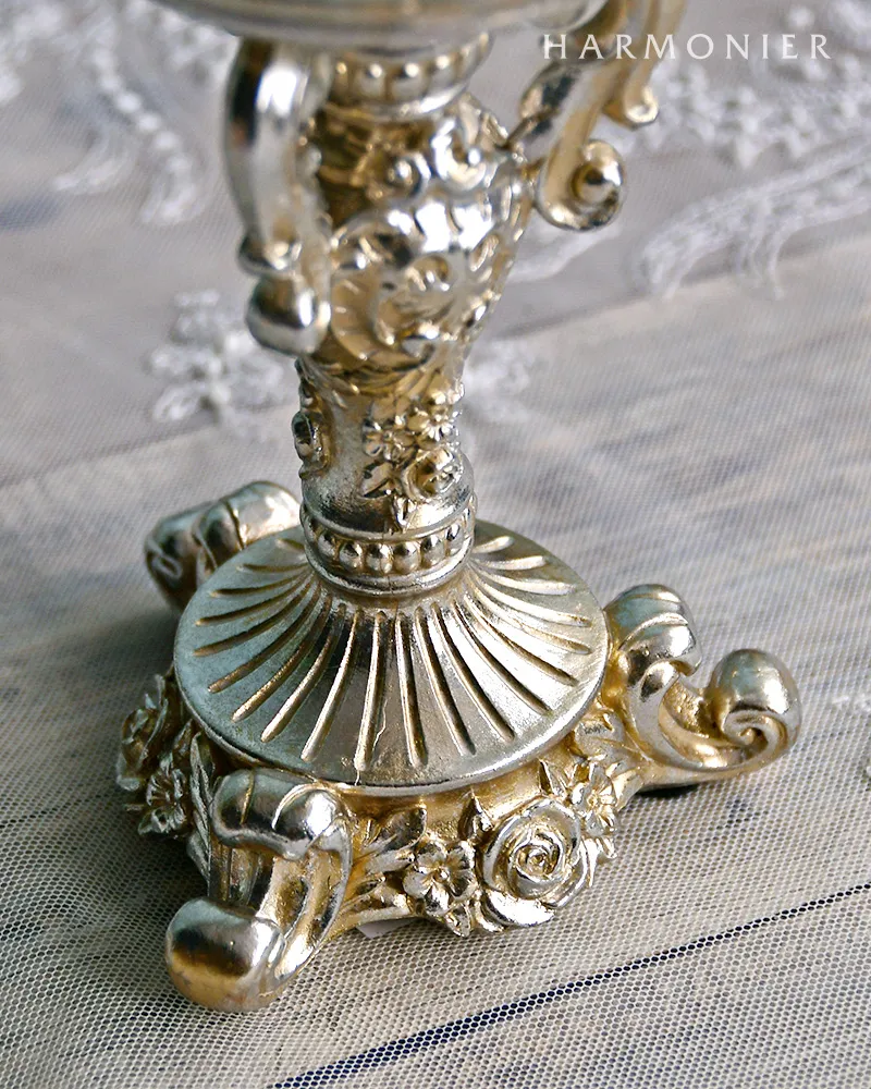 ローズピラーキャンドルホルダー/シャンパン｜クリスマス雑貨の通販