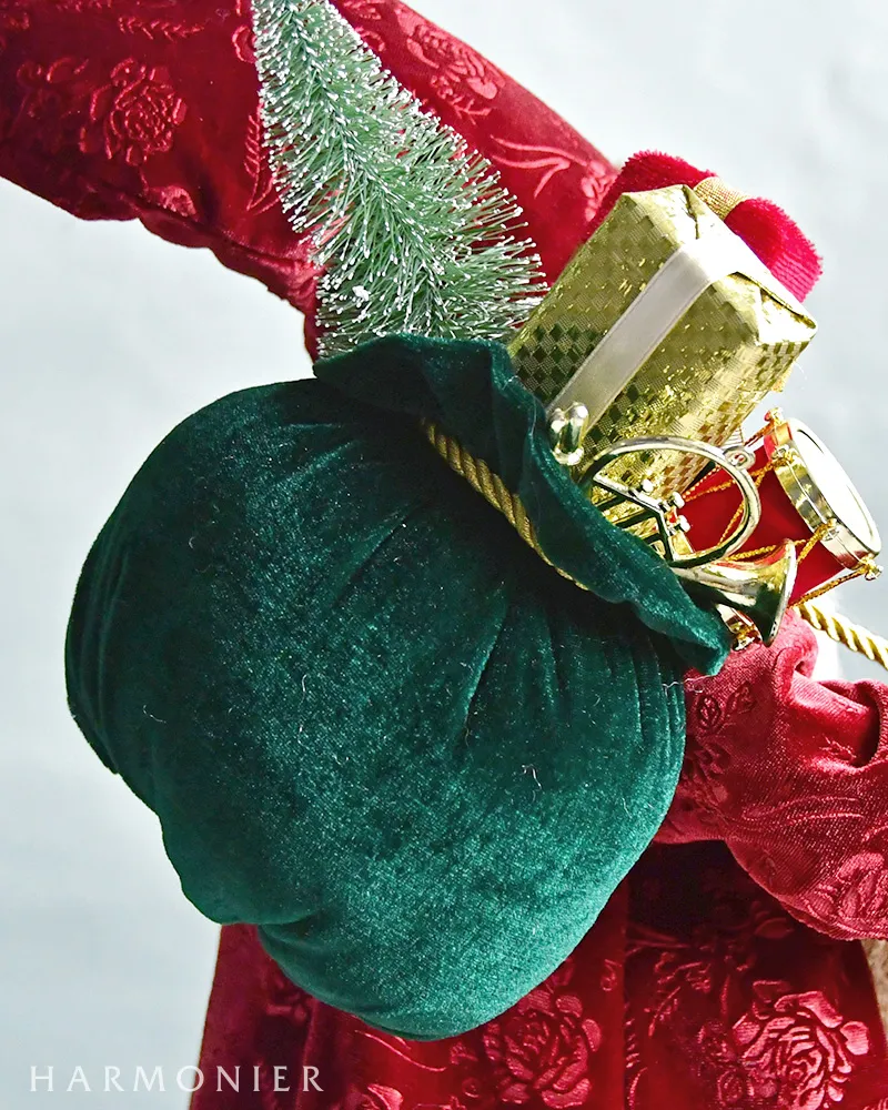 ツリートップサンタクロース/バーガンディ50cm｜クリスマス雑貨の通販