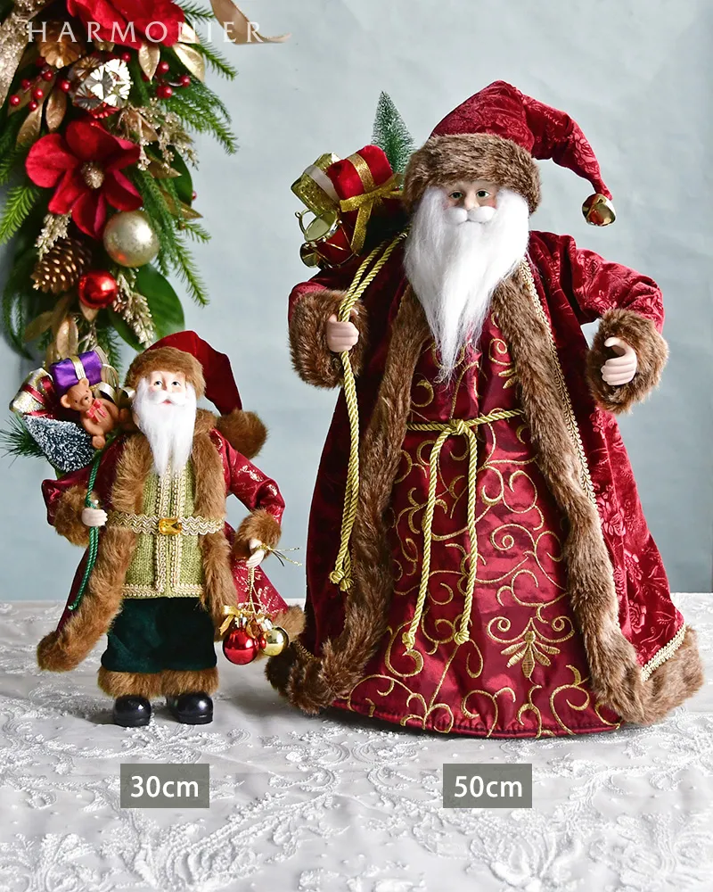 ツリートップサンタクロース/バーガンディ50cm｜クリスマス雑貨の通販