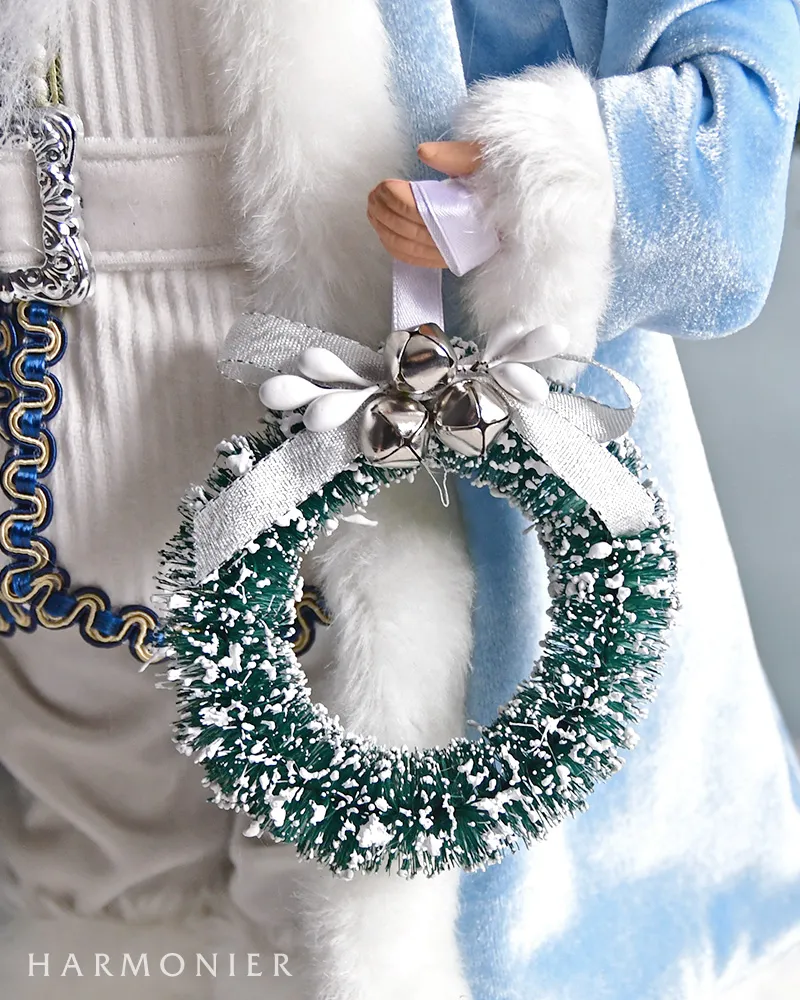 サンタクロースフィギュア/ウインターブルー50cm｜クリスマス雑貨の