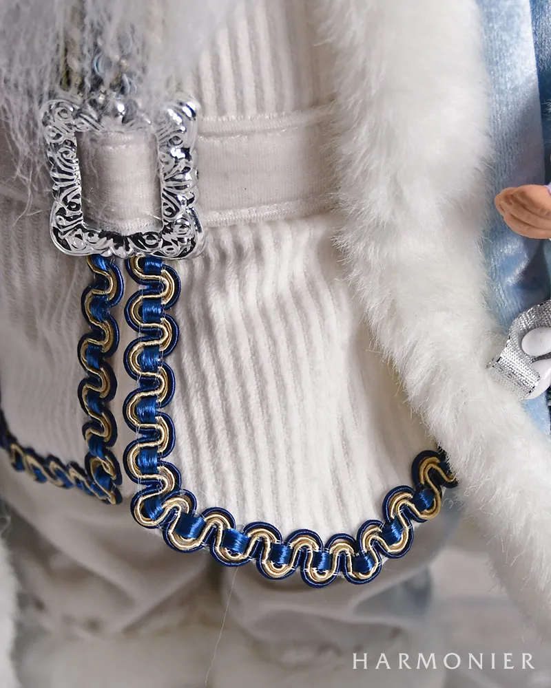 サンタクロースフィギュア/ウインターブルー50cm（R） サンタクロースフィギュア/ウインターブルー50cm｜クリスマス雑貨の