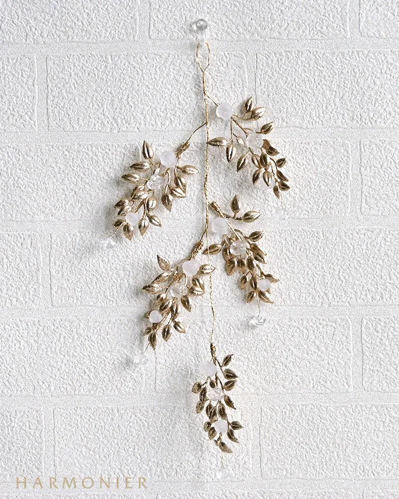 パールリーフハンギングオーナメント/ゴールド｜クリスマス雑貨の通販