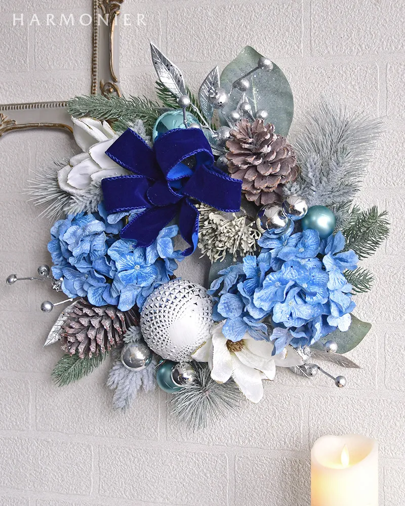 ハルモニア　ウインターブルークリスマススワッグ ウインターブルークリスマススワッグ｜クリスマス雑貨の通販