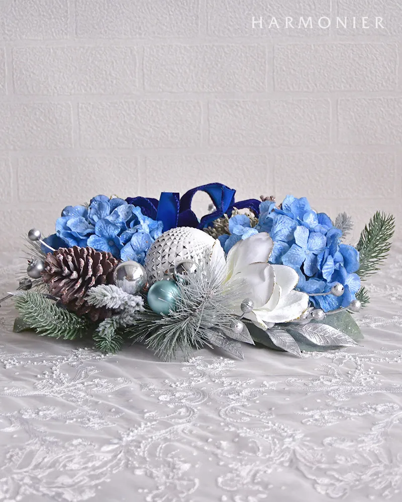 ハルモニア　ウインターブルークリスマススワッグ ウインターブルークリスマススワッグ｜クリスマス雑貨の通販