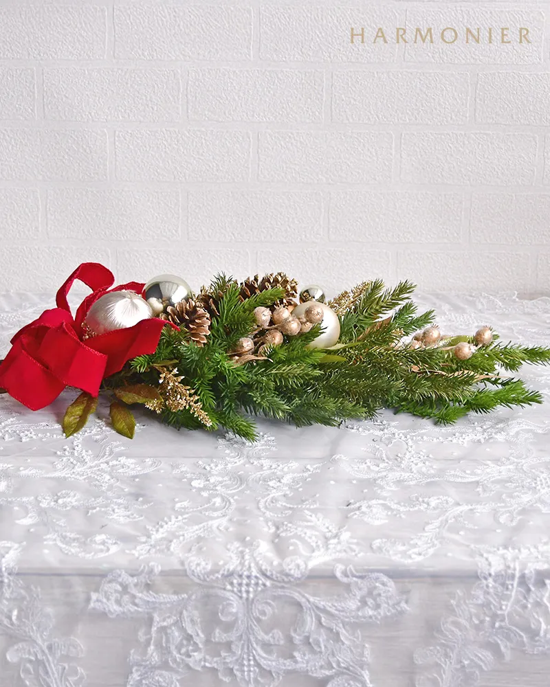 ゴールドボタニッククリスマススワッグ60cm｜クリスマス雑貨の通販