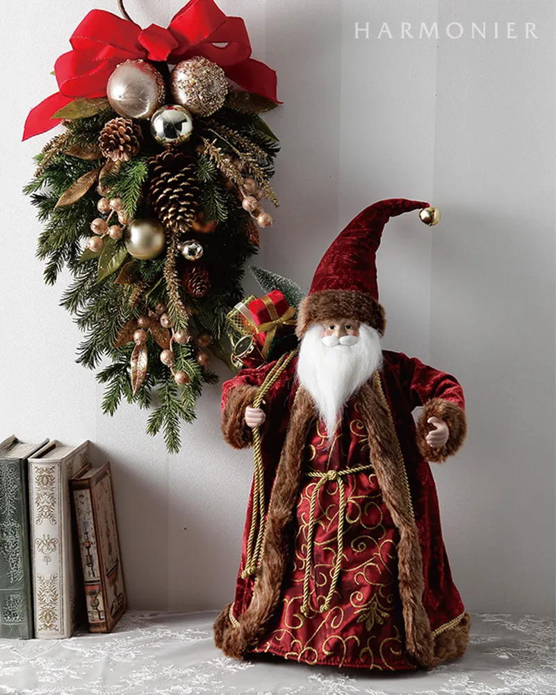 ゴールドボタニッククリスマススワッグ60cm｜クリスマス雑貨の